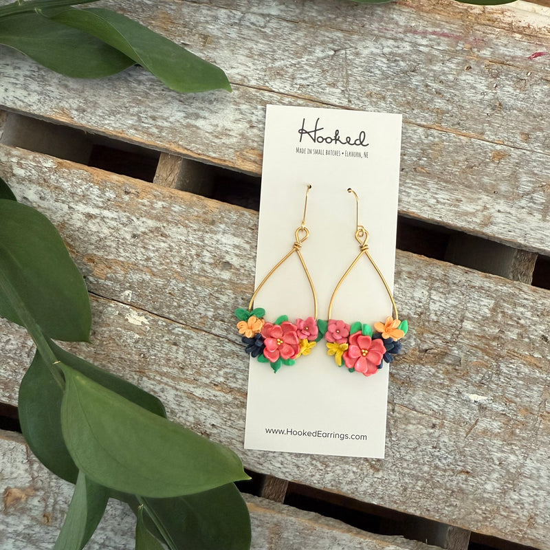 Bright Blooms - Bouquet Earrings - Medium