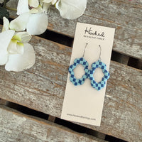 Blue Sky Checkered Earrings