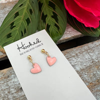 Teeny Tiny Heart Dangle Earrings