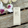Paper Clip Chain Earrings - Silver