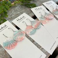 Sea Shell Cutout Pool Earrings - Waterproof