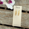 Paper Clip Chain Earrings - Gold