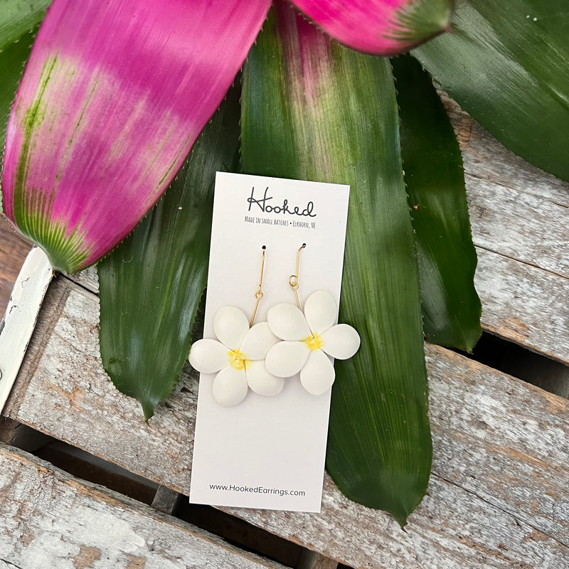 Plumeria Earrings