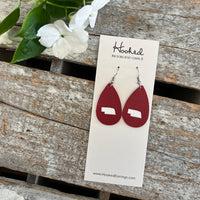Nebraska State Pride Teardrops in Red/White - Small