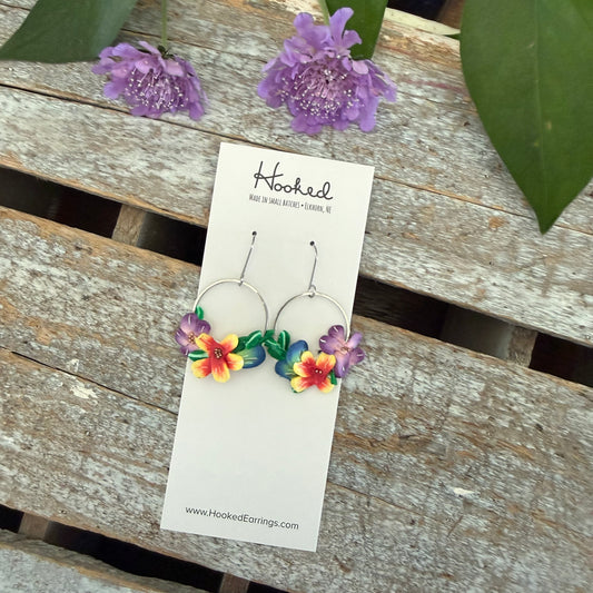 Tropical Blooms - Bouquet Earrings - Small