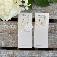 Volleyball Clay Earrings