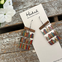 Reading Rectangle Earrings
