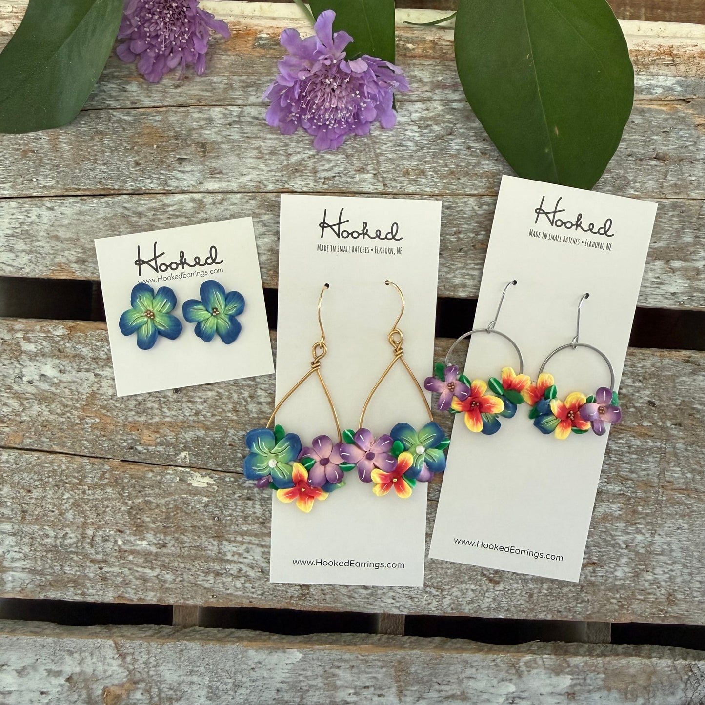 Tropical Blooms - Bouquet Earrings - Medium