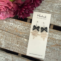 Rose Gold Shining Star Earrings - Medium