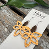 Sunshine Stripe Orchid Cutout Earrings