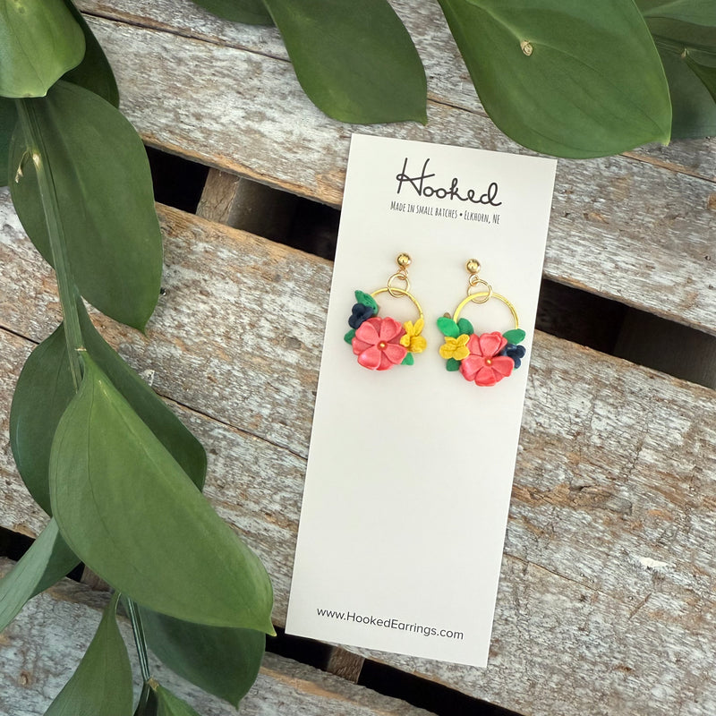 Bright Blooms - Bouquet Earrings - Extra Small