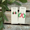 Witchy Pink and Green Earringsi