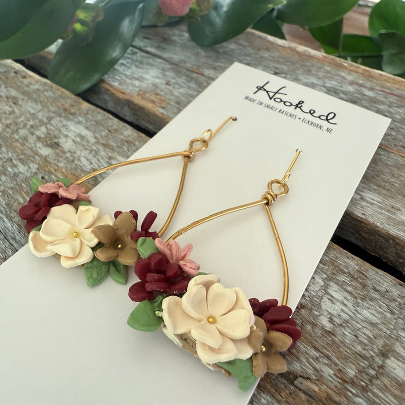 Winter Blooms - Bouquet Earrings - Medium