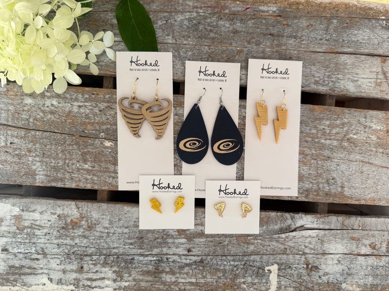 Lightning Bolt Dangle Earrings