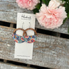 Blue Sky Bloom Half Hoop Earrings