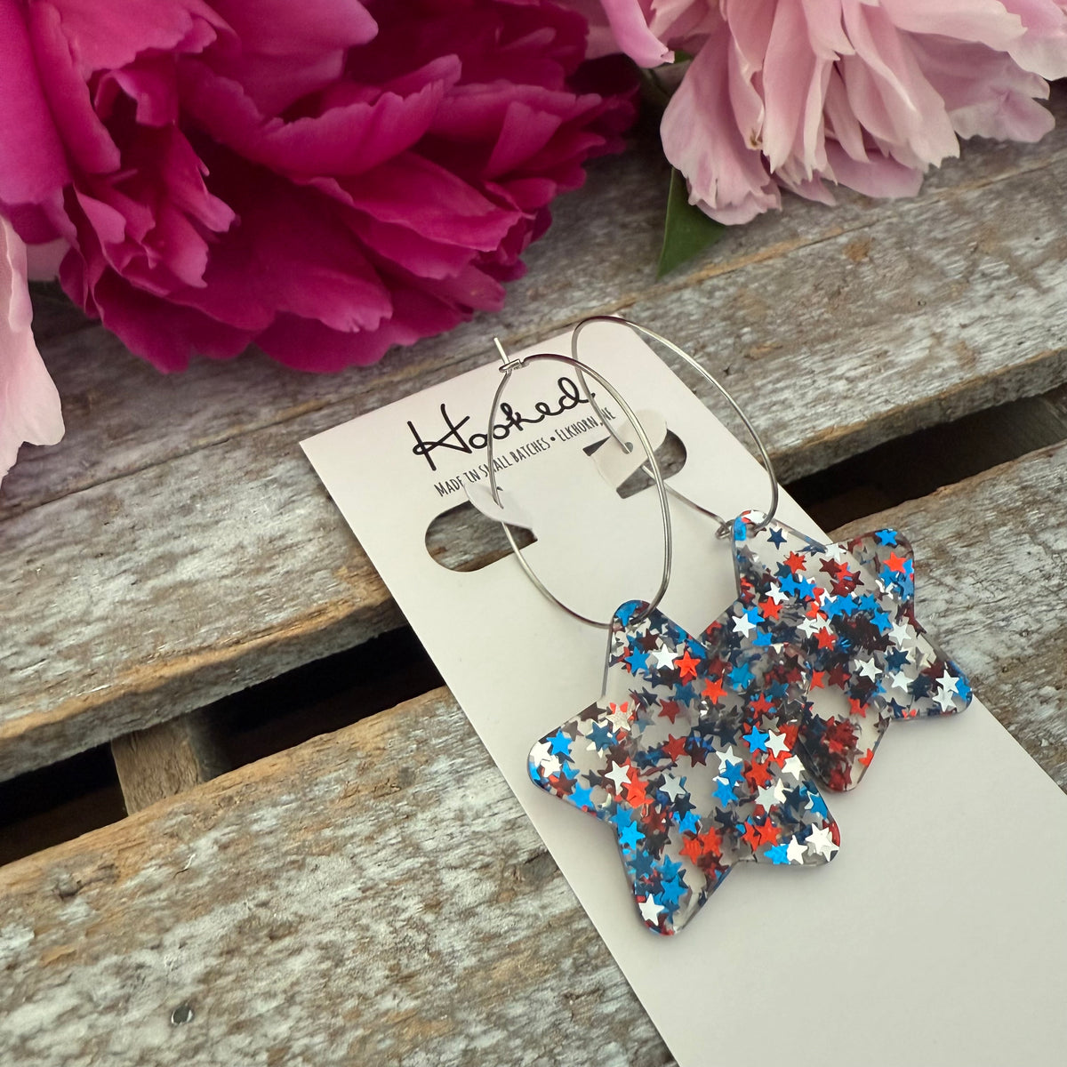 Confetti Star Earrings - Medium