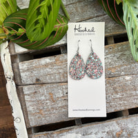 Dreamy Glitter Teardrop Earrings  - Small