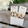 Quatrefoil Cutout Earrings in Fall Mosaic