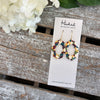 Quatrefoil Cutout Earrings in Fall Mosaic