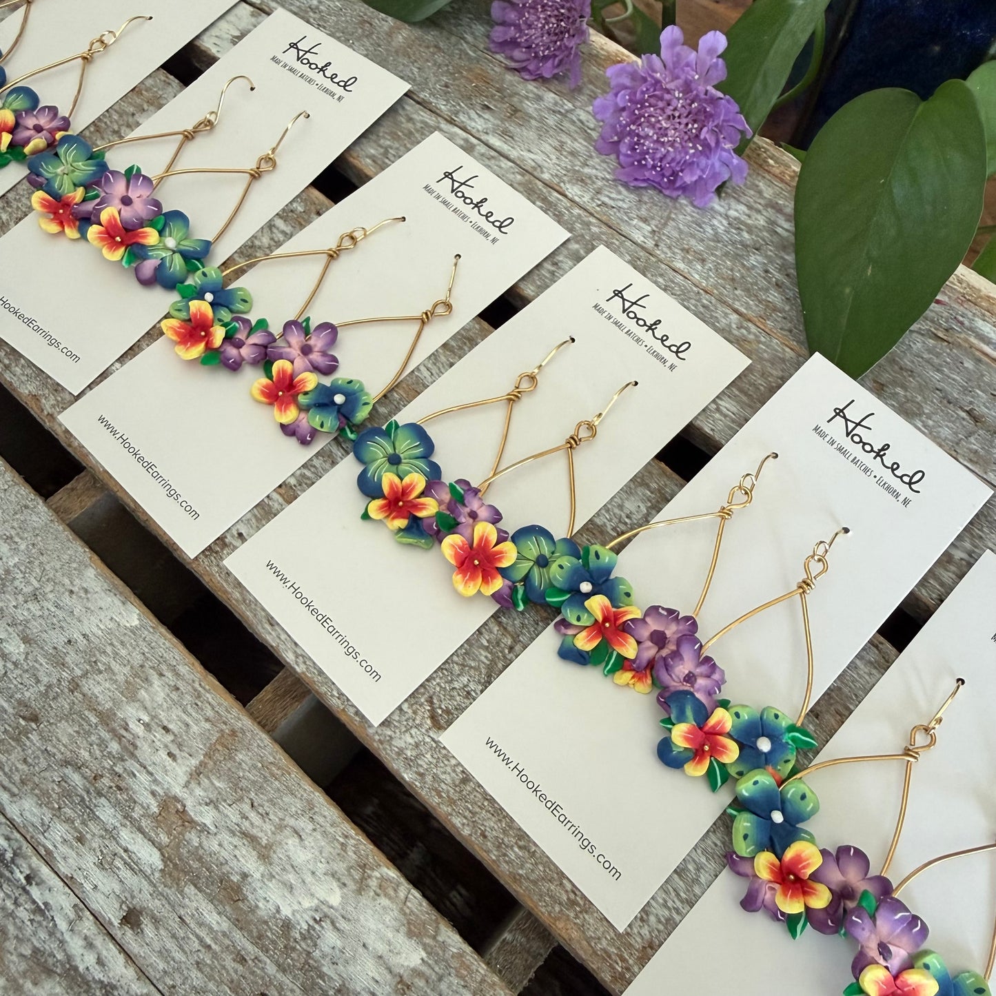 Tropical Blooms - Bouquet Earrings - Medium