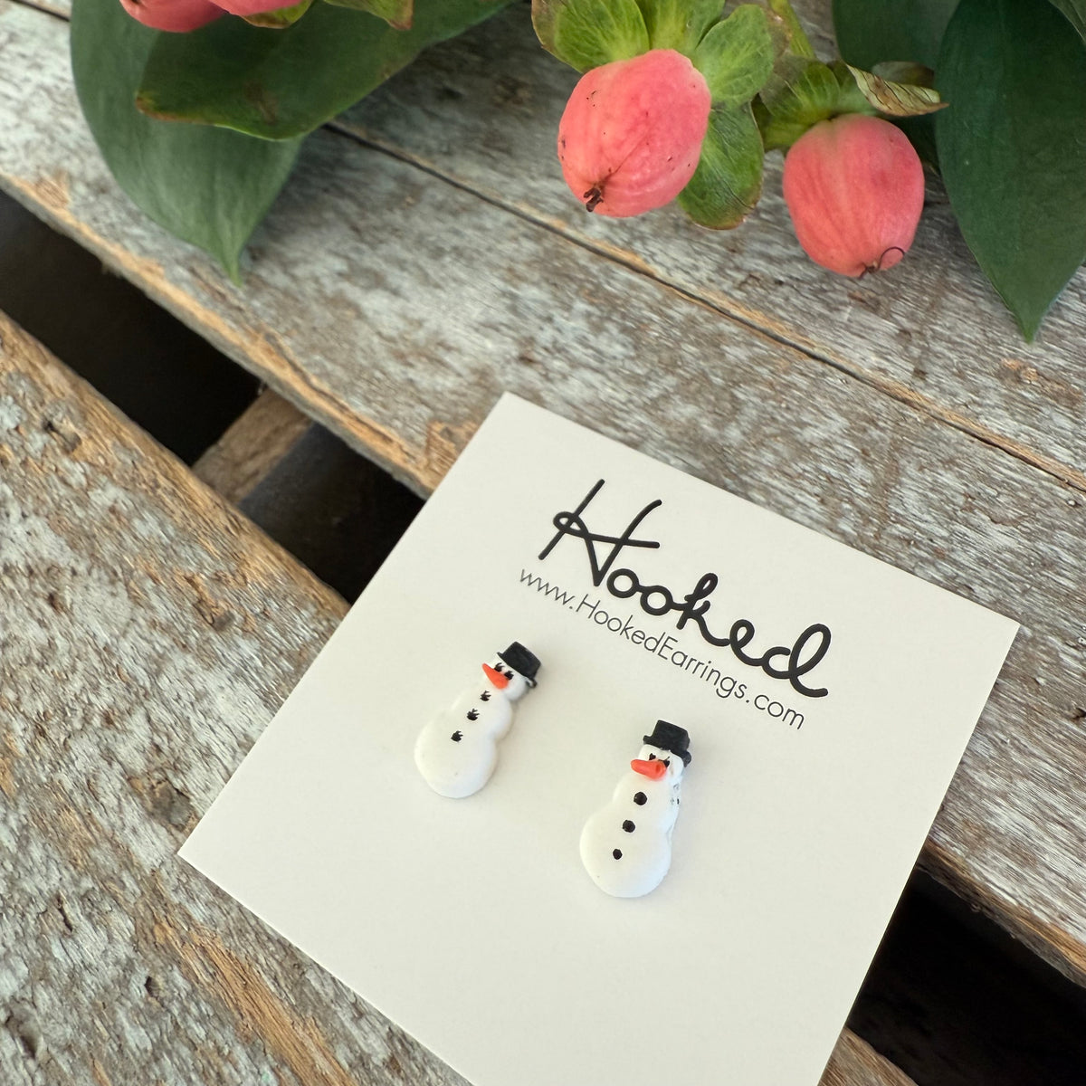 Snowman Stud Earrings