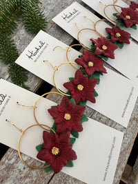 Picturesque Poinsettia Earrings