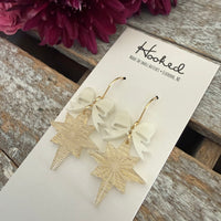 Gold Shining Star Earrings - Medium