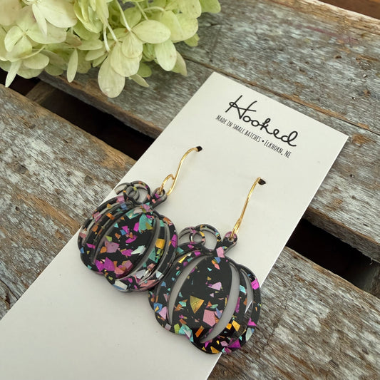 Dark Magic Pumpkin Earrings