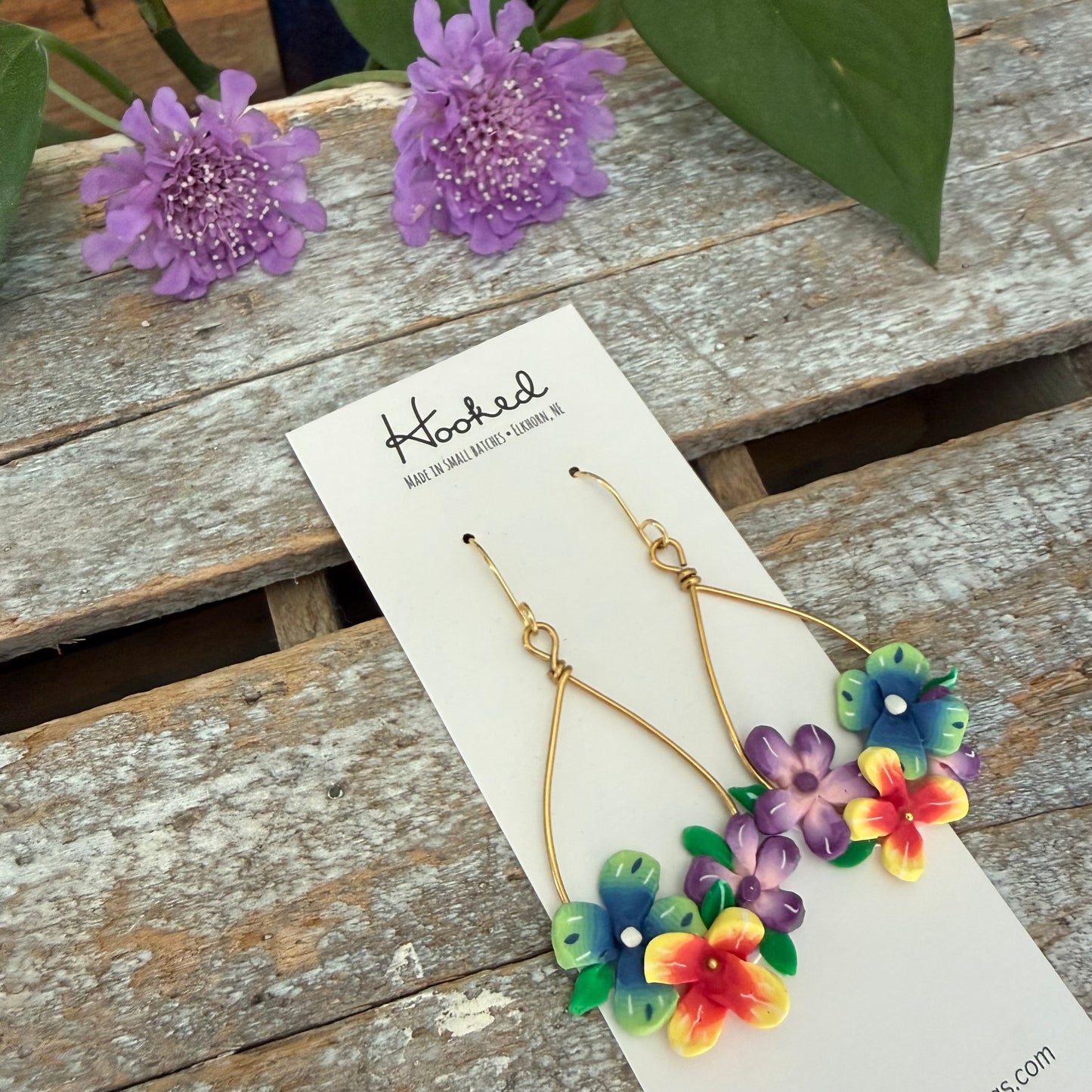 Tropical Blooms - Bouquet Earrings - Medium