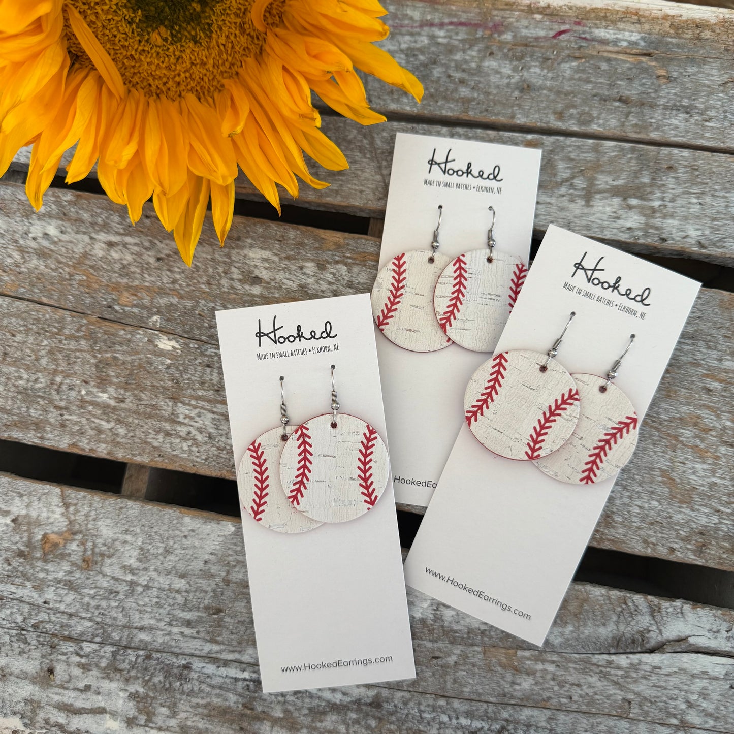 Double Header - Baseball Earrings