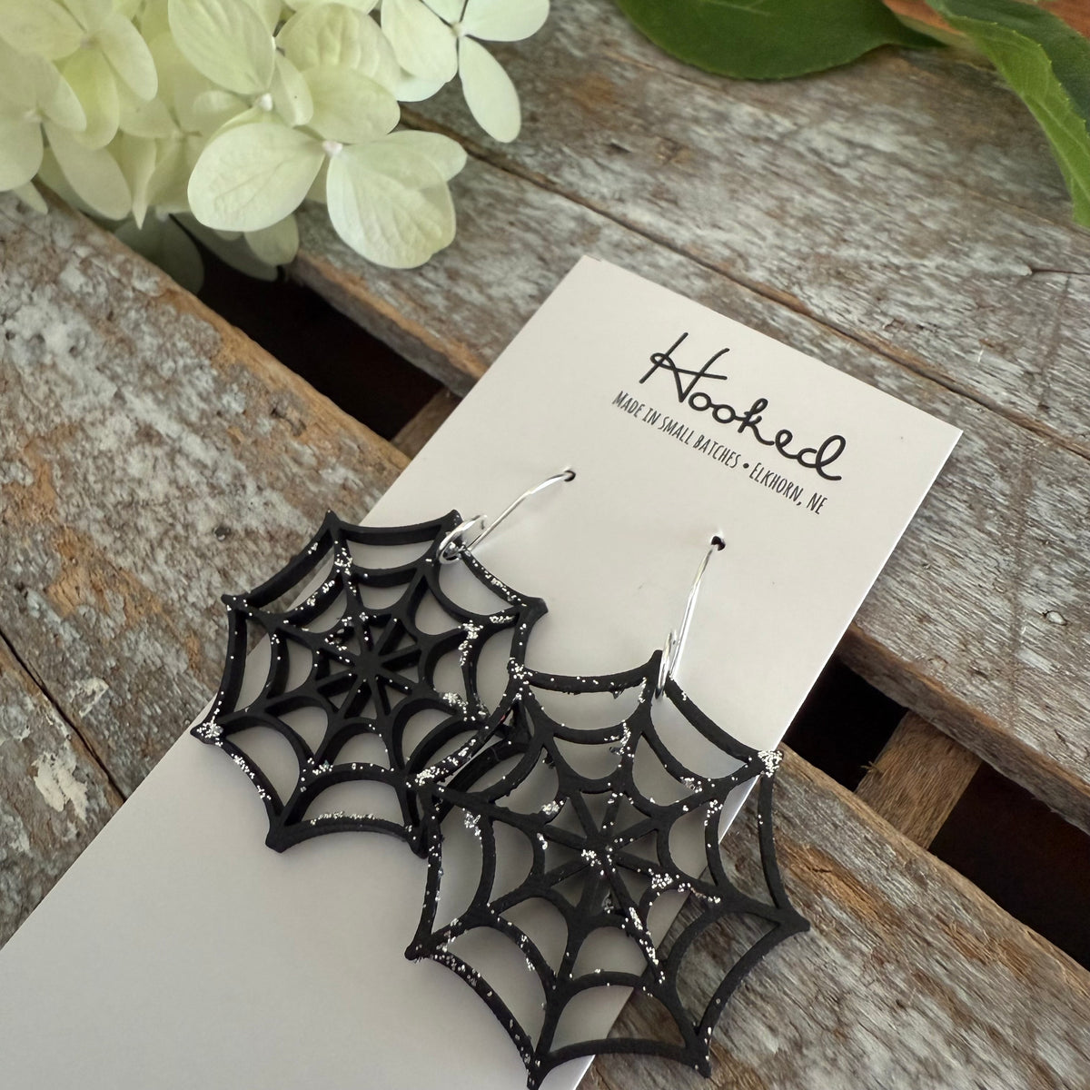 Spider Web Cutout Earrings