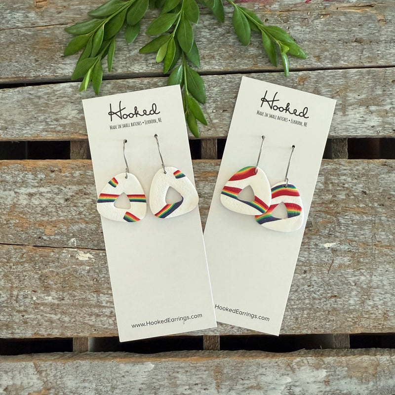 Pride Triangle Earrings