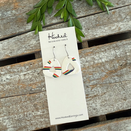 Pride Triangle Earrings