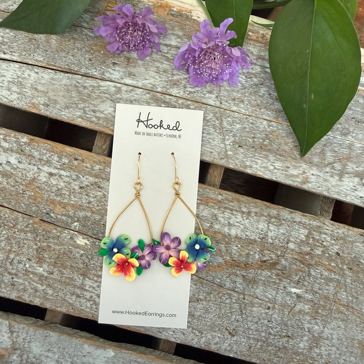 Tropical Blooms - Bouquet Earrings - Medium