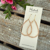 Beaded Teardrop Earrings - Blush - Medium