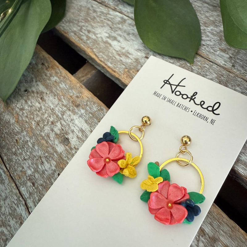 Bright Blooms - Bouquet Earrings - Extra Small