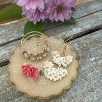 Scalloped Ring Dish - Opal & Gold