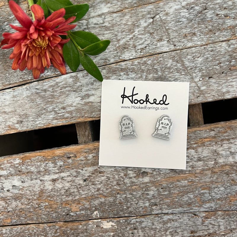 Gravestone Stud Earrings