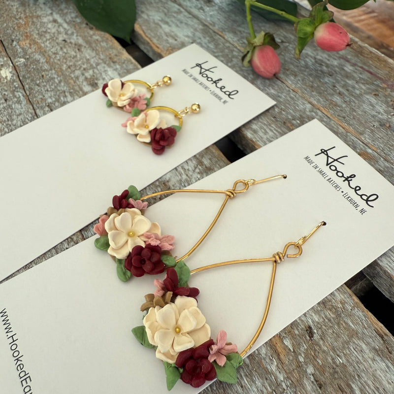 Winter Blooms - Bouquet Earrings - Medium