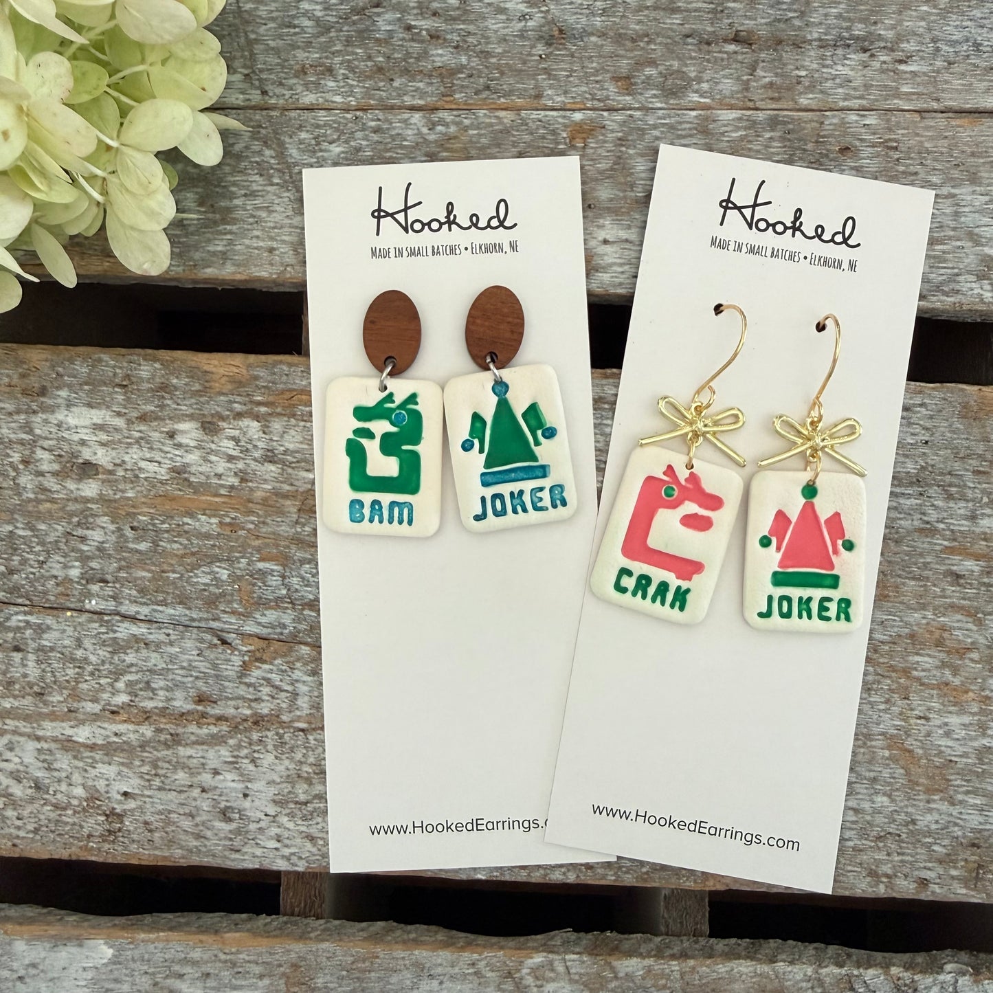 Tile Queen - Mahjong Earrings