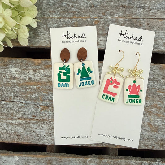 Tile Queen - Mahjong Earrings