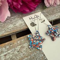 Confetti Star Earrings - Medium