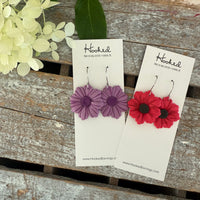 Lavender Gerbera Earrings