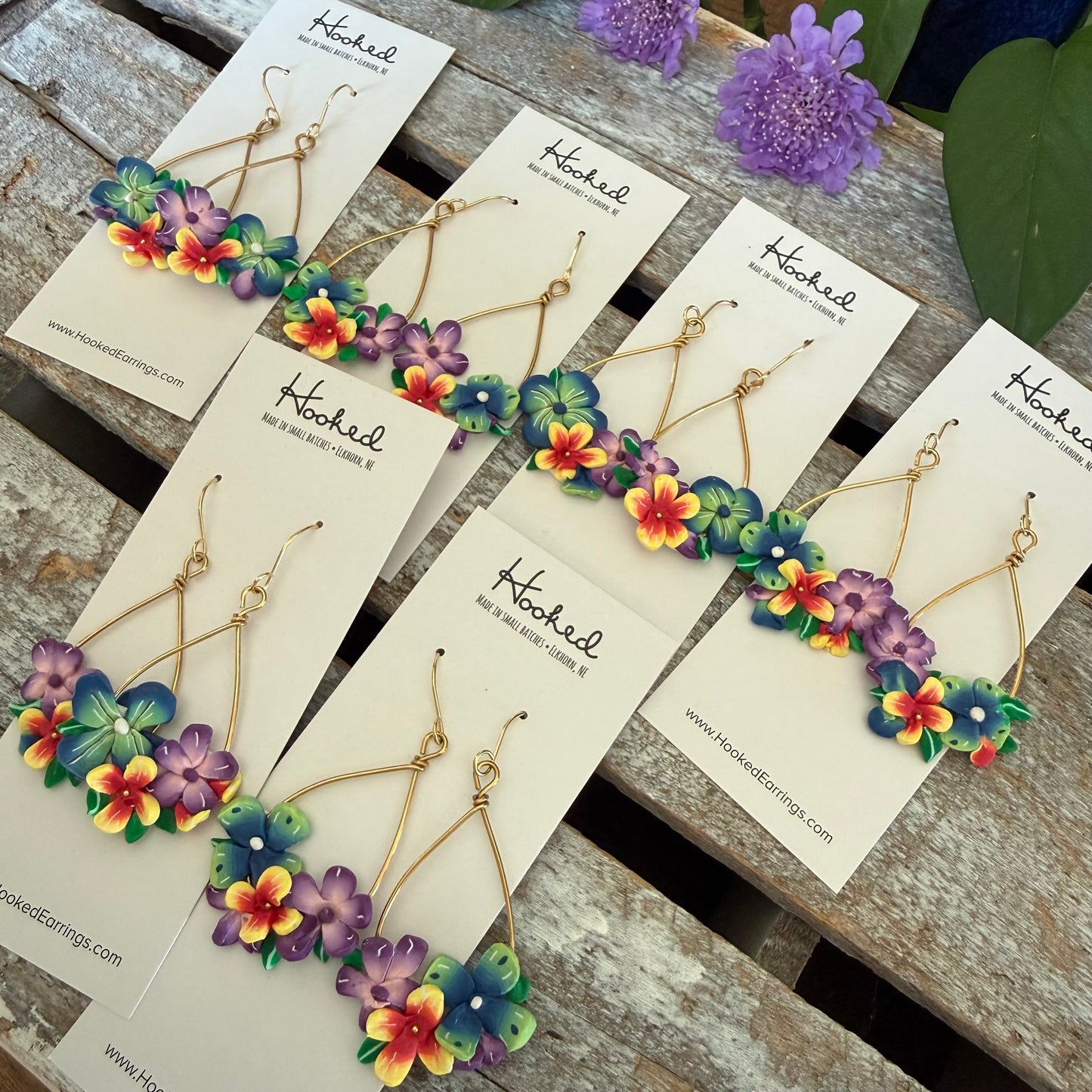 Tropical Blooms - Bouquet Earrings - Medium