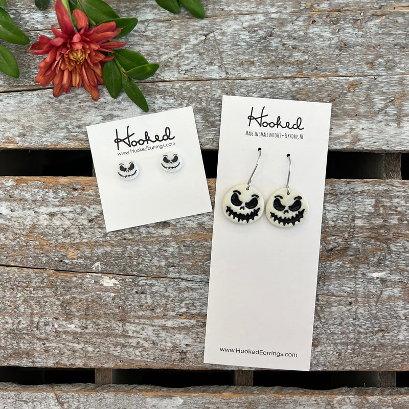 Spooky Skull Stud Earrings