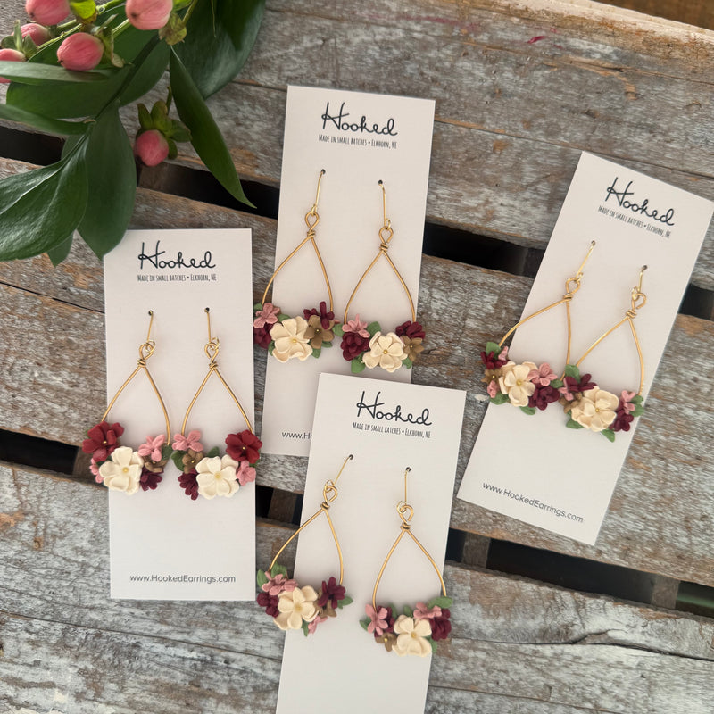 Winter Blooms - Bouquet Earrings - Medium