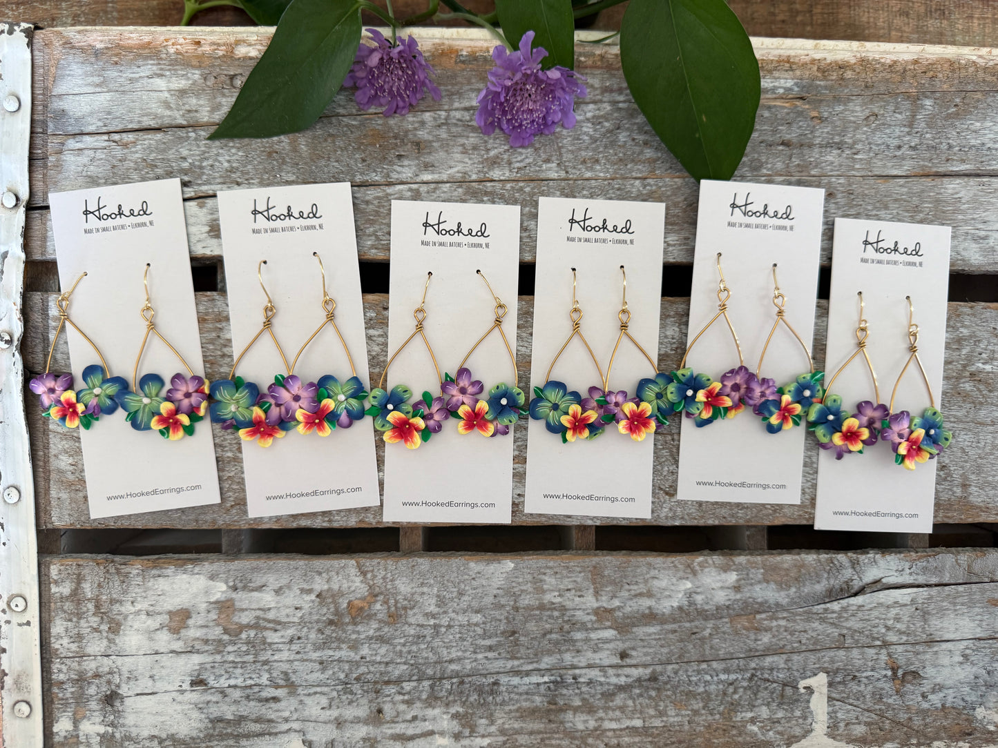 Tropical Blooms - Bouquet Earrings - Medium