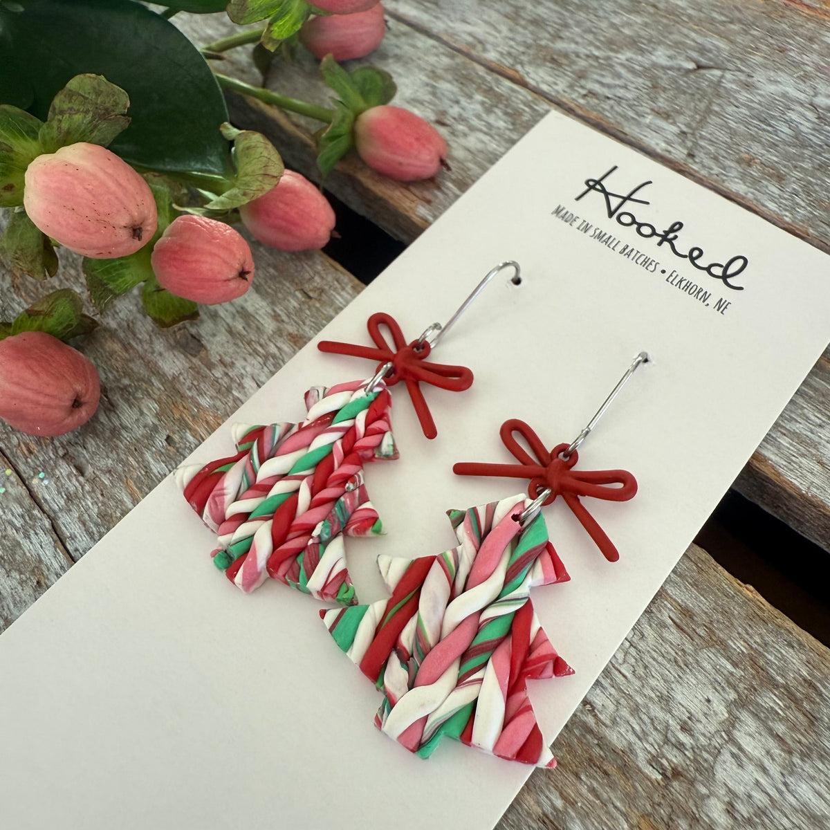 Red Bow Funky Christmas Sweater Trees