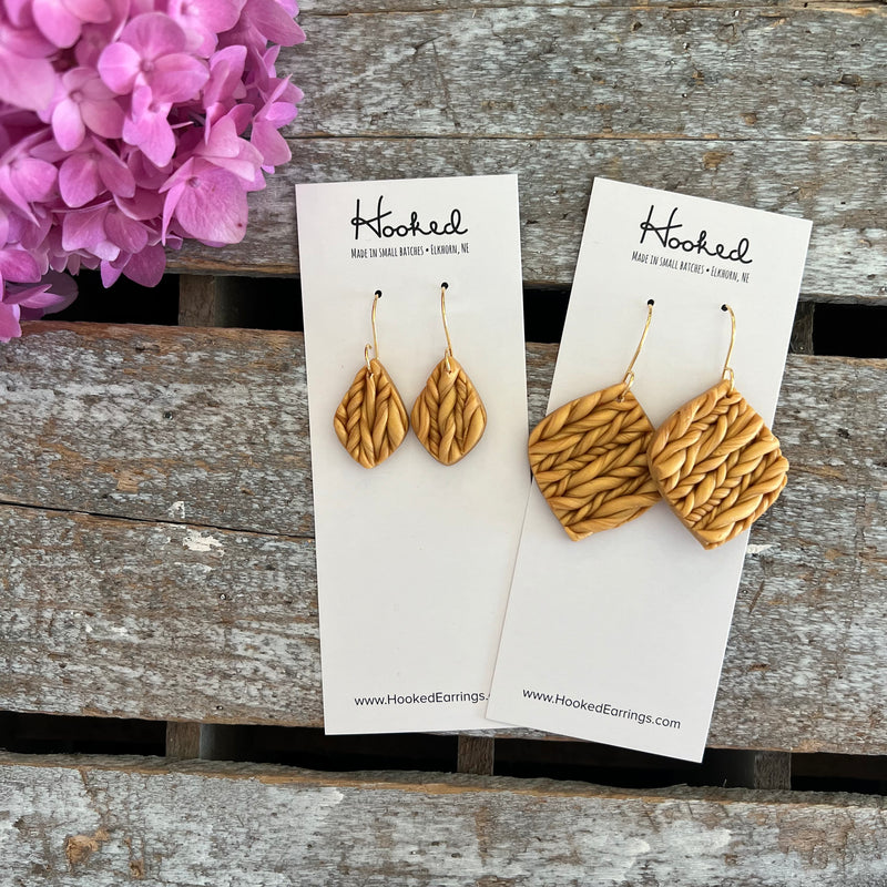 Sweater Diamonds in Spun Gold  - Small