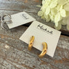 Chunky Hoop Earrings - Silver